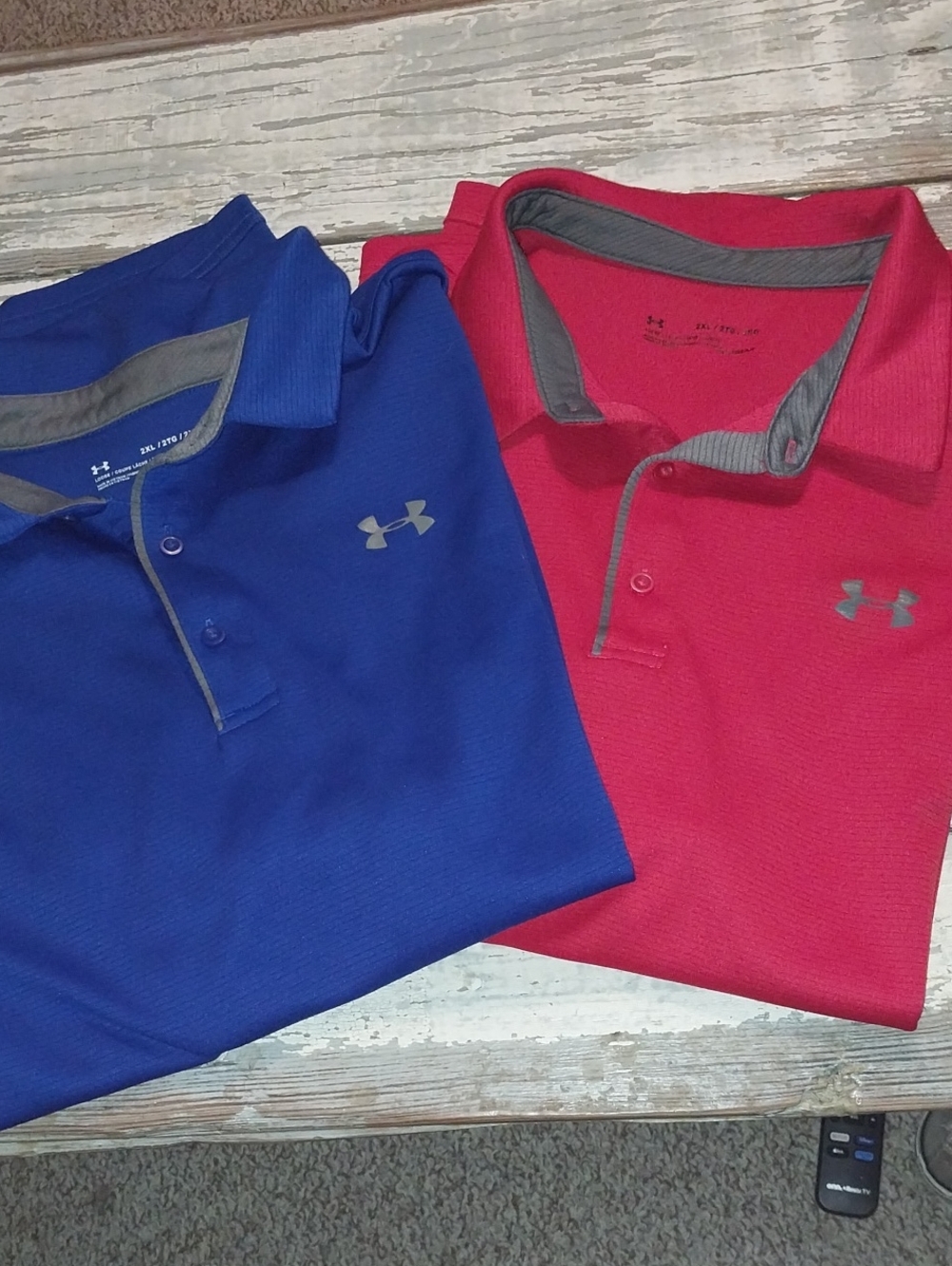 Under Armour Men’s Performance Polo in Royal Blue & Hot Pink